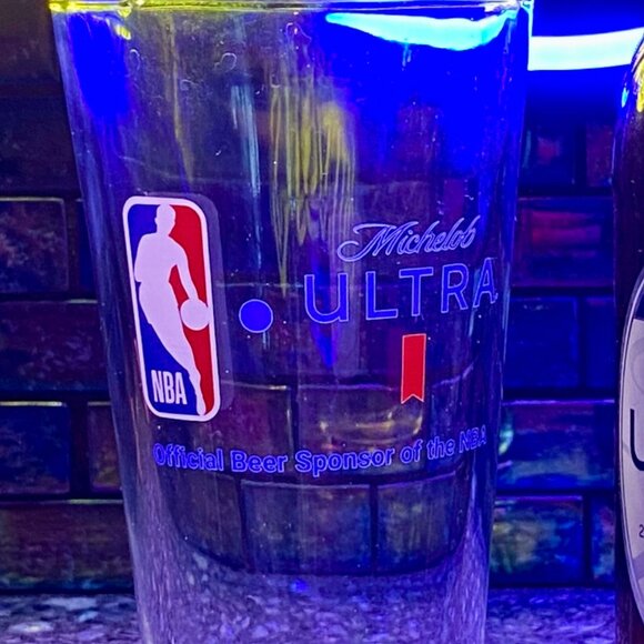 Michelob Ultra NBA Basketball 16oz Beer Drinking Glass Replacement for Set - Picture 7 of 7